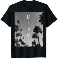 Мъжки Маями Бийч Южен плаж Флорида черна тениска къс ръкав
