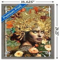 Jena Dellagrottaglia: Космически зодиак - Плакат за стена Дева, 14.725 22.375 рамки