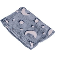 Светещо одеяло, изискано одеяло 1.52x топло за деца за домакинско розово, лилаво, сиво, прашно синьо