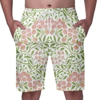 Мъжки дъски на Kingque Men's Shorts Мъжки лятна модна ежедневна хавайски стил отпечатани флорални плажни панталони шорти