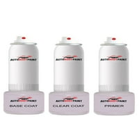Докоснете Basecoat Plus Clearcoat Plus Primer Spray Paint Kit, съвместим с Florett Silver Metallic R Audi