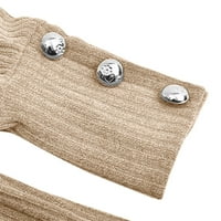 Детесбула плюс размер Дамски пуловери Нови пристигания и зимни жени случайни костенурки пуловер блуза плетене на блуза с дълги ръкави Твърди върхове пуловери Разчистване Женска мода