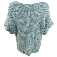 Style & Co. Дамски пуловер с v-образно деколте Dolman-Leeve, Pom Blue, 0