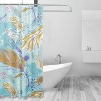 Подводни световни завеси за душ, миещи се душ завеса душ завеса водоустойчива мана устойчива куки за душ за завеса за детски душ завеса
