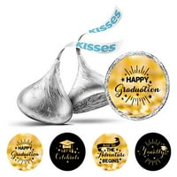 Скъпи сувенири за дипломиране Стикери за теми за бонбони шоколадови етикети на -golden & Black
