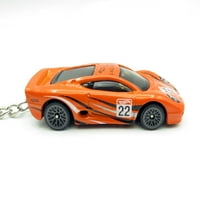Keychain Jaguar XJ Orange Car Rare Novelty 1: Key Ring